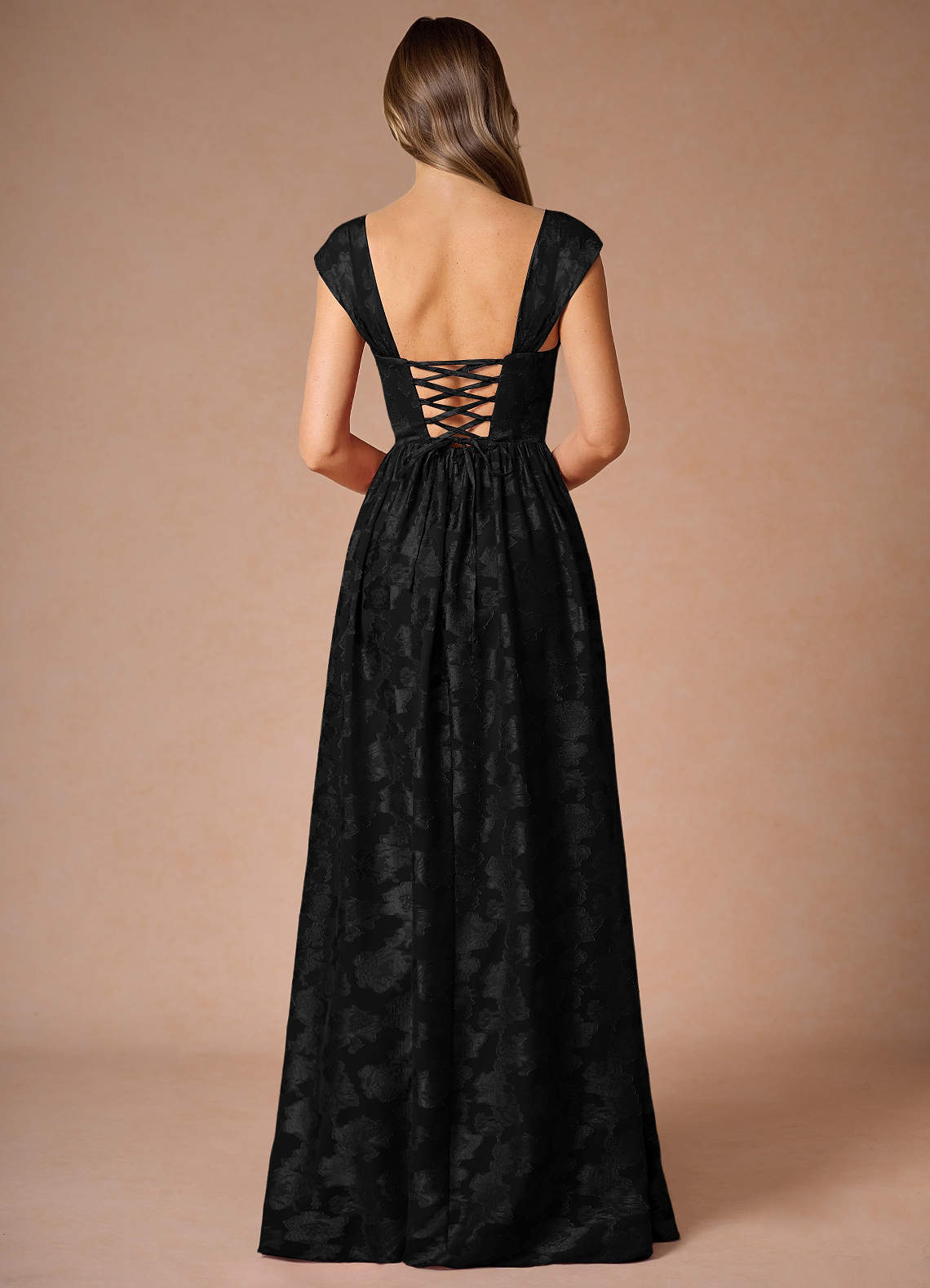 Hazel Black Pleated Maxi Dress image1
