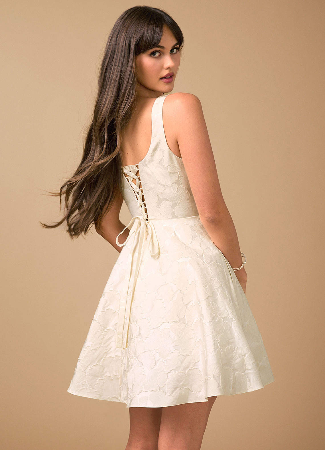 Effie French White Mini Dress image1