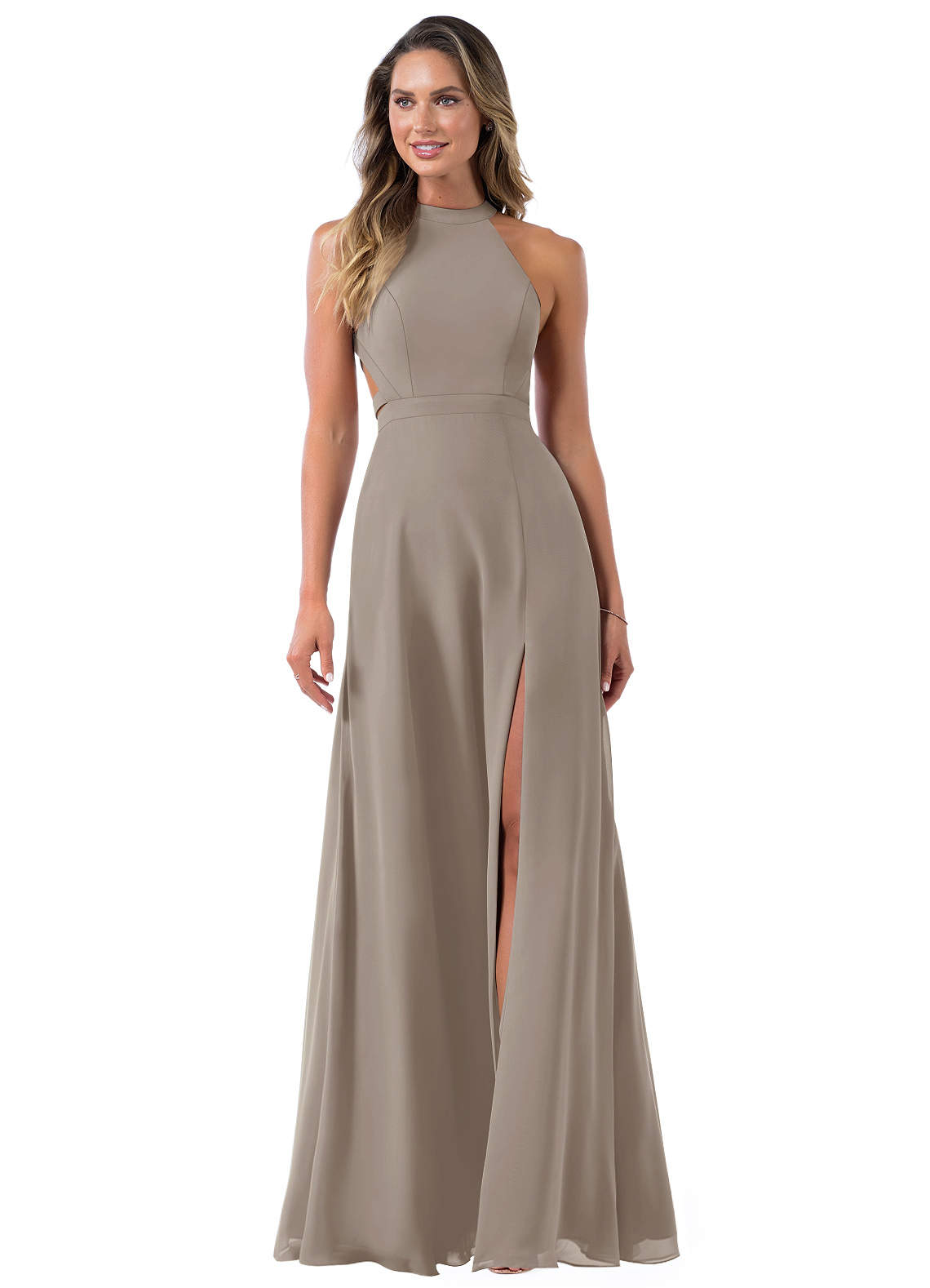 Taupe 2024 halter dress