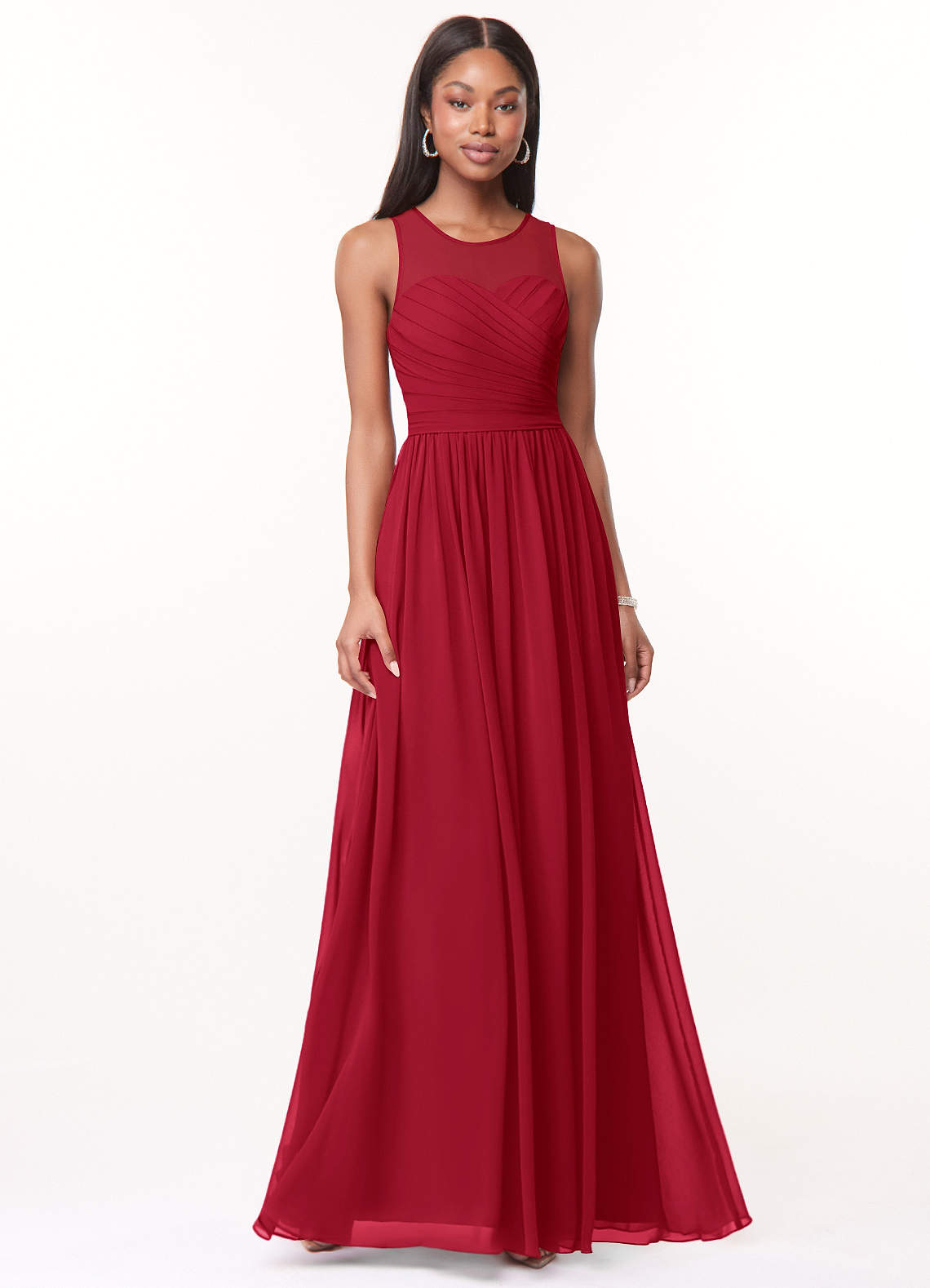 Azazie Nina Scarlet Bridesmaid Dresses | Azazie