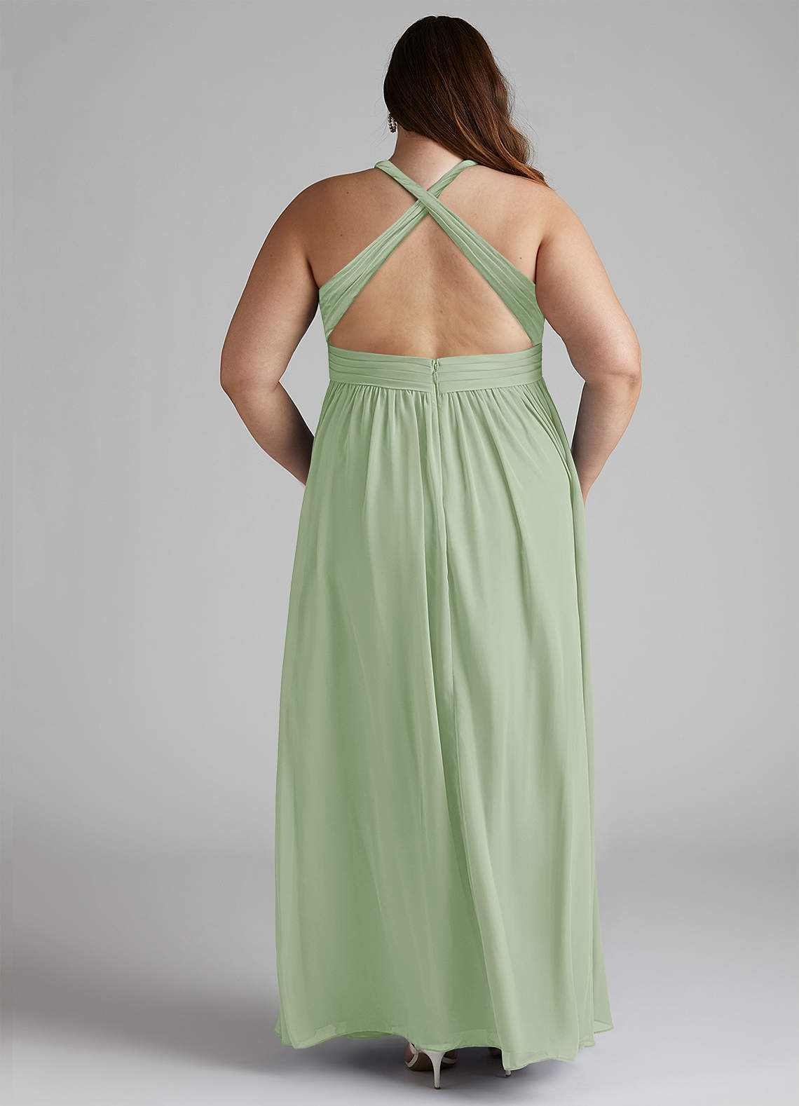 slim fit dress slacks TDY Sage Green Short Infinity Dress main image 1