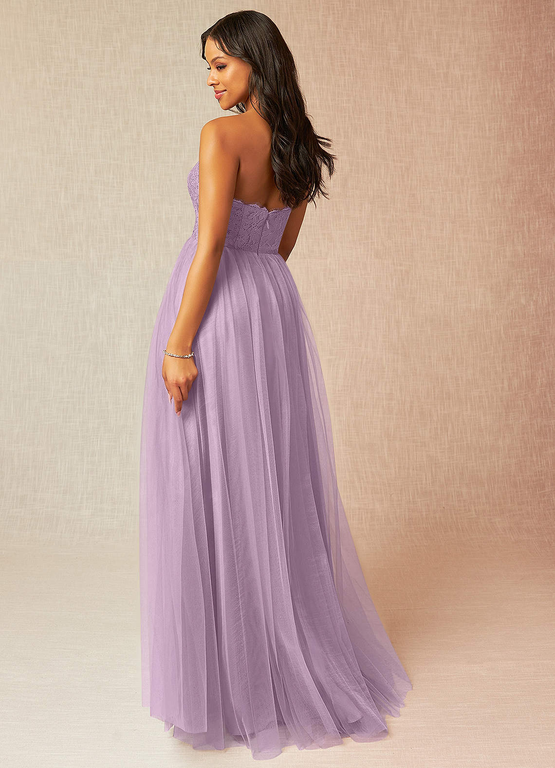 lavender tulle bridesmaid dresses Lavender Tulle A-line Halter Lace Appliqued Prom Dresses, Evening Dress,  MP674