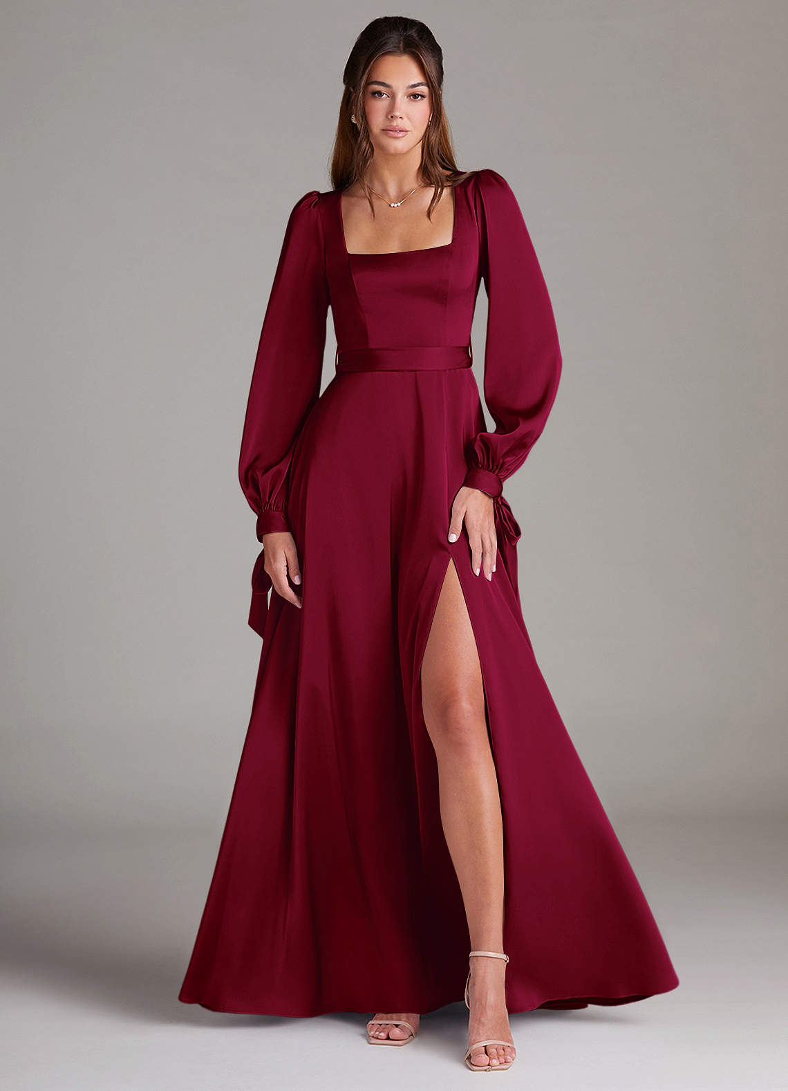 Azazie Leonia Burgundy Bridesmaid Dresses Azazie