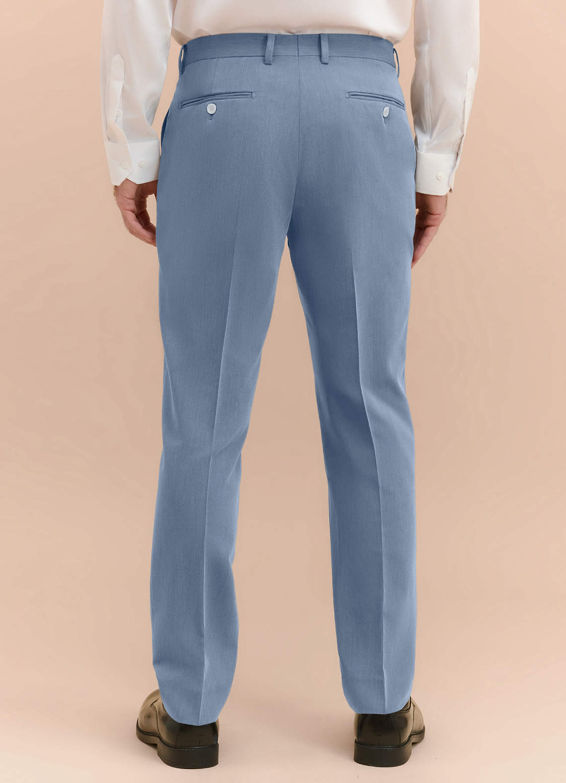 front William Dusty Blue Comfort Blend Dress Pants