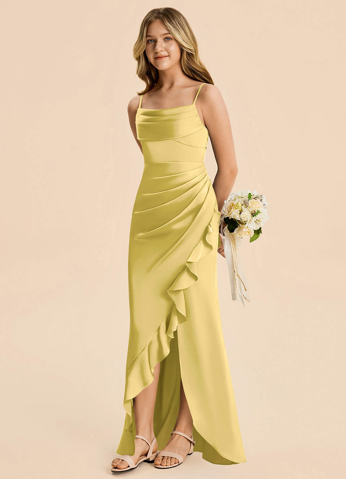 mia bridesmaid dresses Mia A-line V-Neck Short Sleeves Chiffon Bridesmaid Dresses