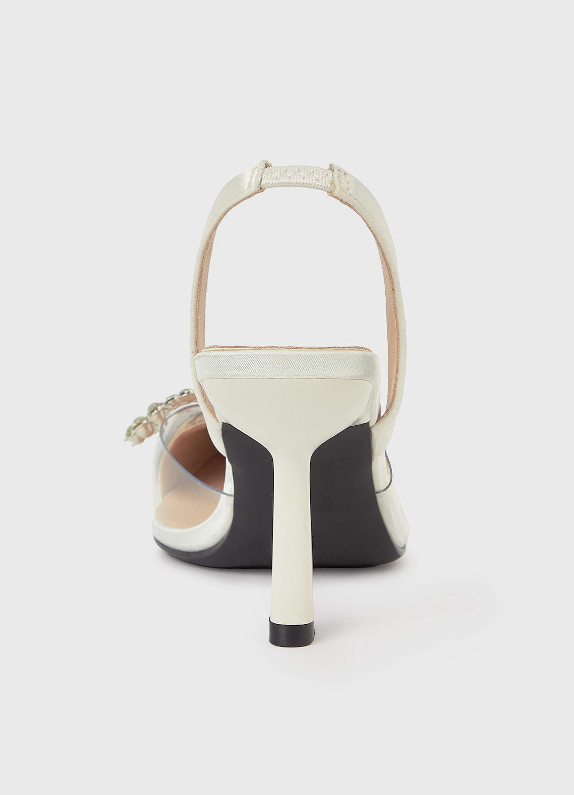 サンダル・ミュール Satin Bowtie with Rhinestones Pumps Divanne Women's Double Bow Crystal Wedding Shoes Satin