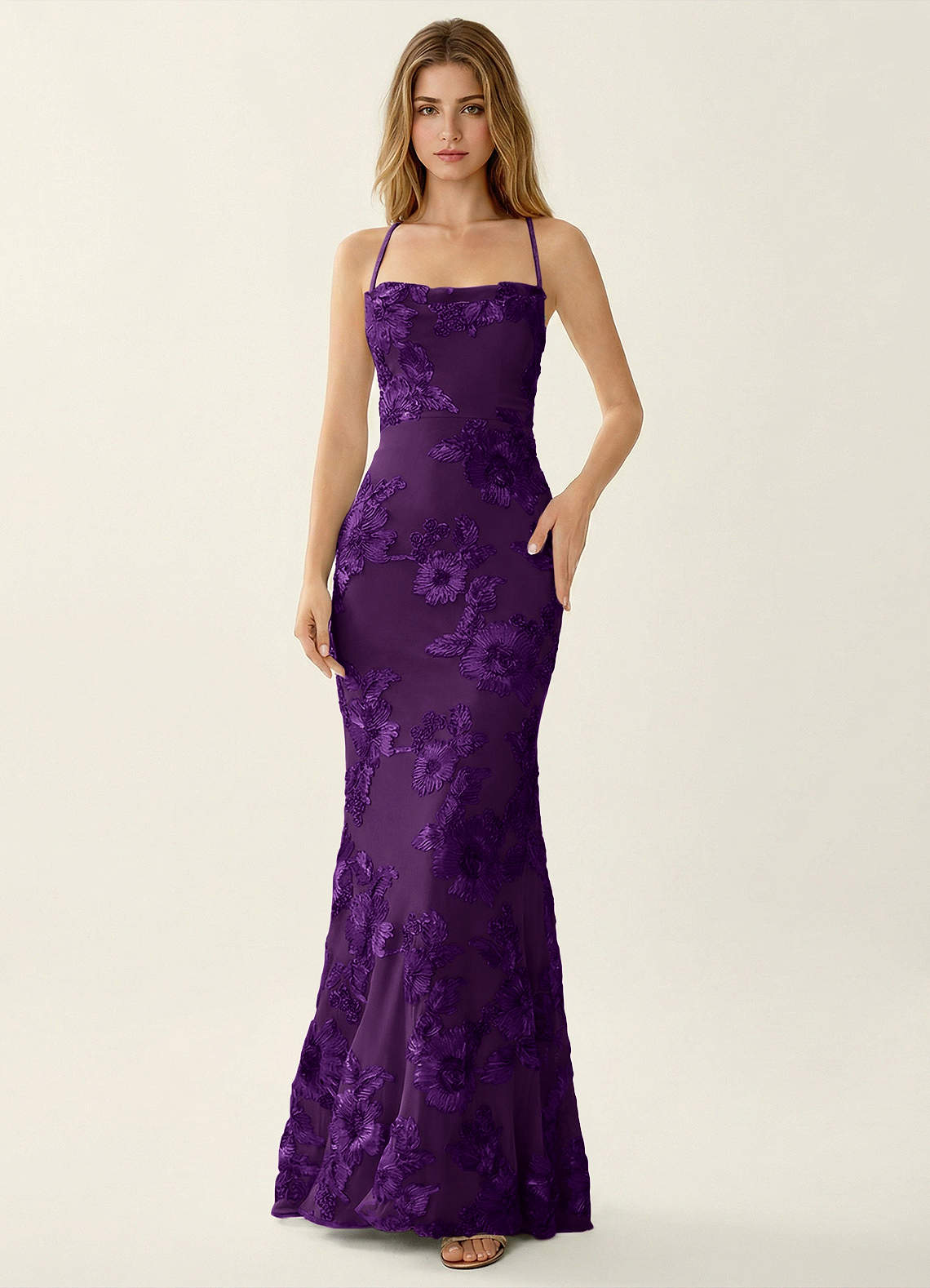plum mermaid prom dress Gorgeous Plum Satin Mermaid Prom Dress with Off Sleeve Rosymae