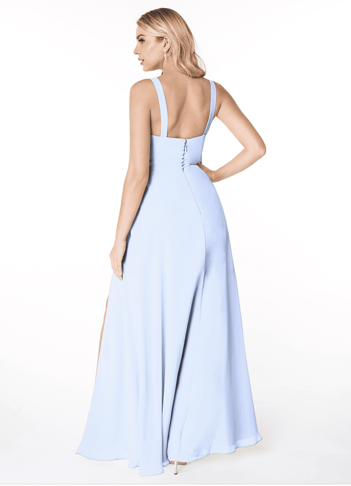 azazie a-line/princess square neck floor-length chiffon bridesmaid dress reviews Azazie A-Line/Princess Square Neck Floor-Length Chiffon Bridesmaid Dresses