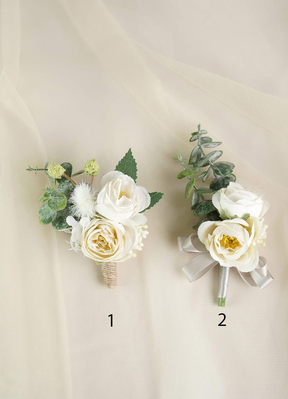 front Groomsmen Rustic Boutonniere 1