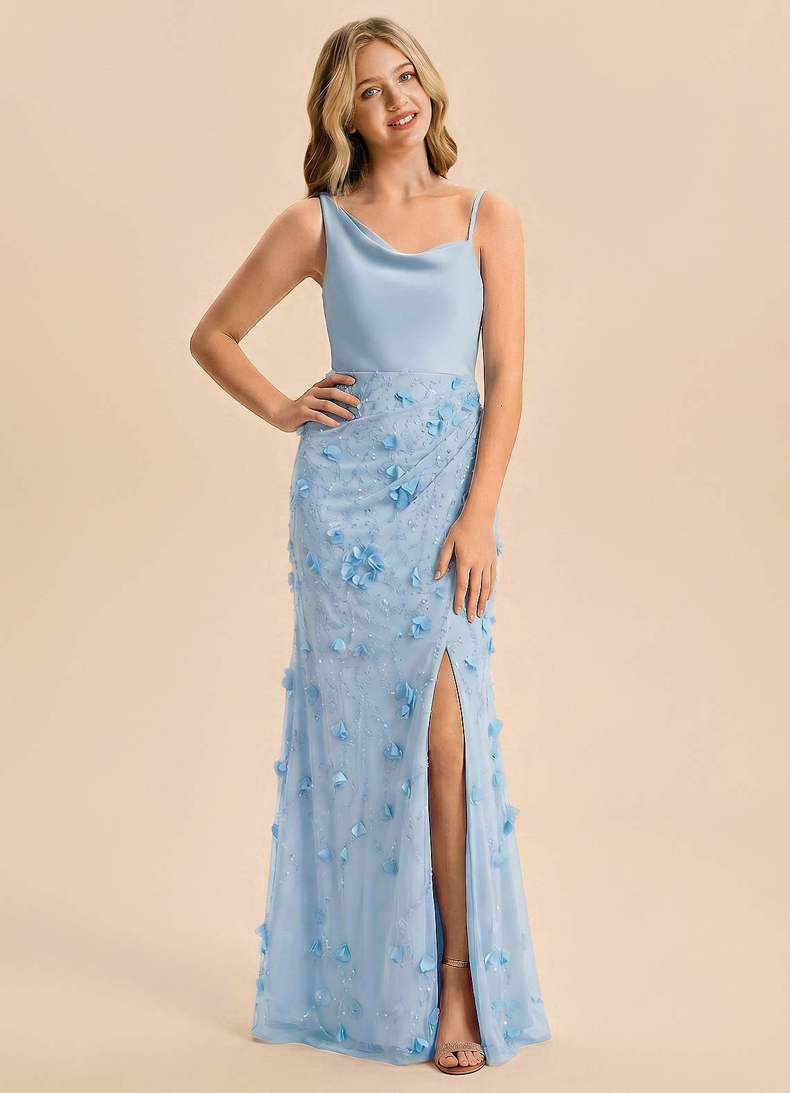 front Azazie Vivia Junior Formal Dress