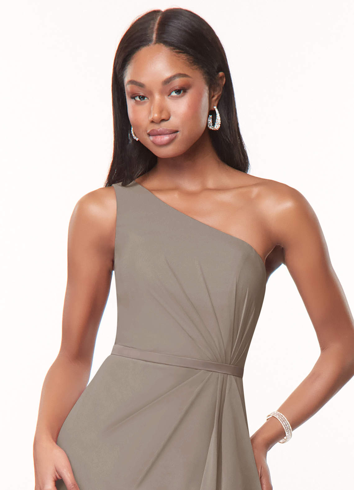 Azazie Liza Taupe Bridesmaid Dresses | Azazie Azazie Liza Taupe Bridesmaid Dresses | Azazie