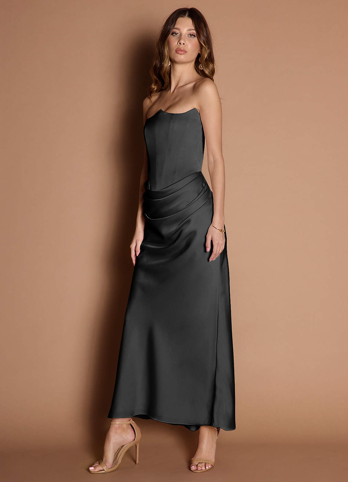 Debby Black Maxi Dress | Azazie
