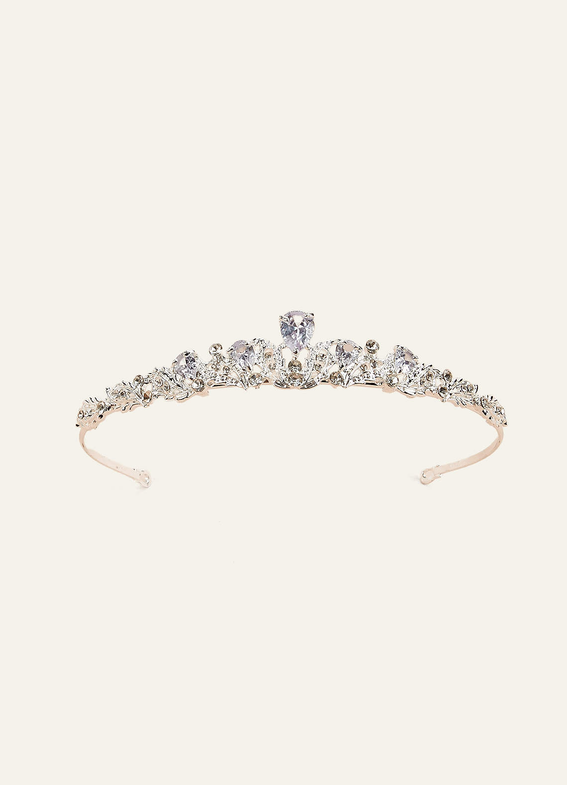 Dainty Crystal Flower Girl Tiara | Azazie CA