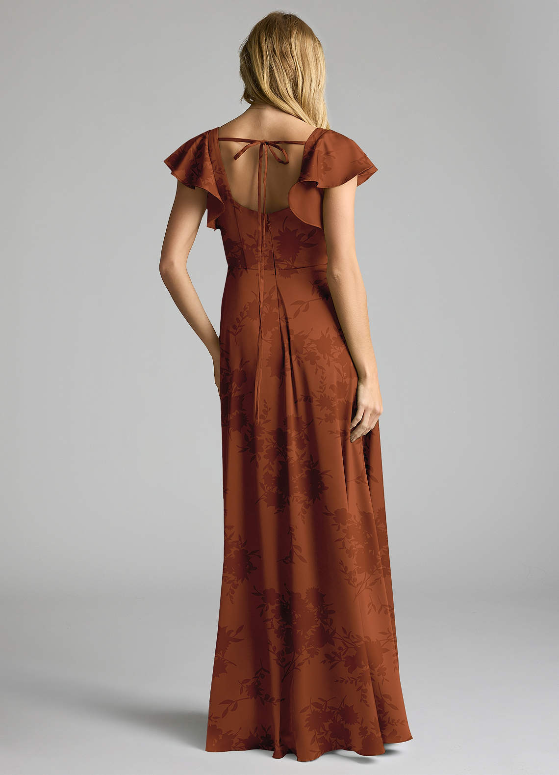 orange floral satin dress Topshop - Drape Shoulder Maxi Dress - Women - Viscose - 8 US