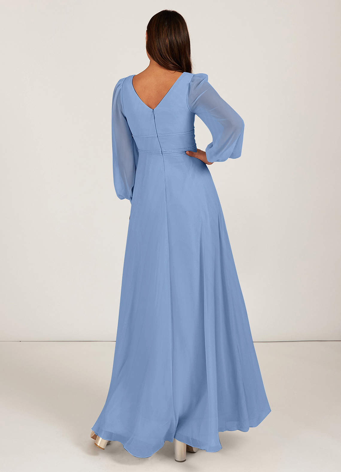 Azazie, Dresses, Azazie Bridesmaid Dress Color Steel Blue Size A6 Brand  New