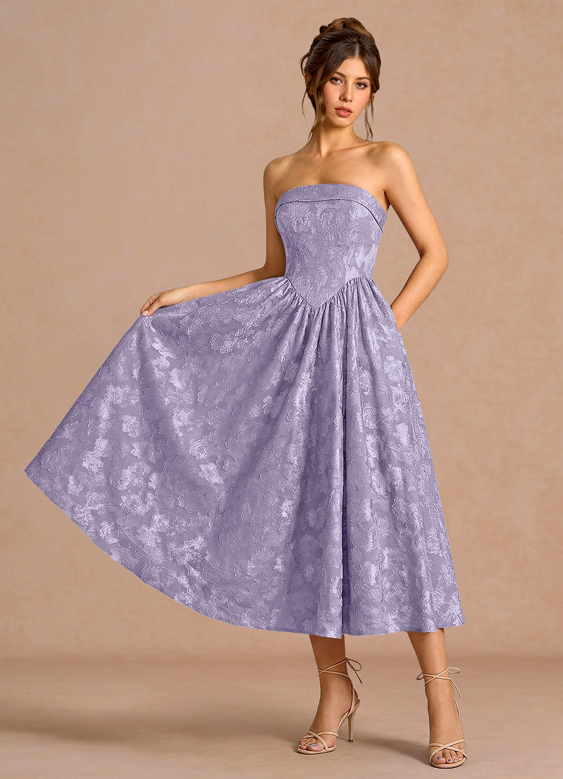 Sadie Midi Klänning Lila image3