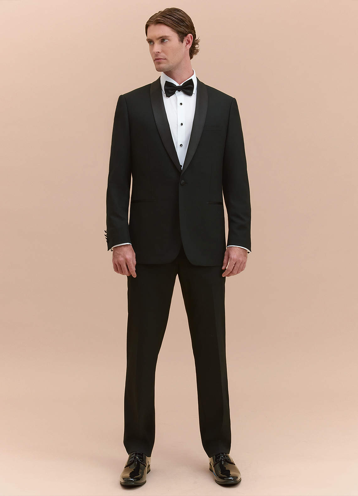 Winston Black Shawl Lapel Tuxedo | Suit Sets |Azazie