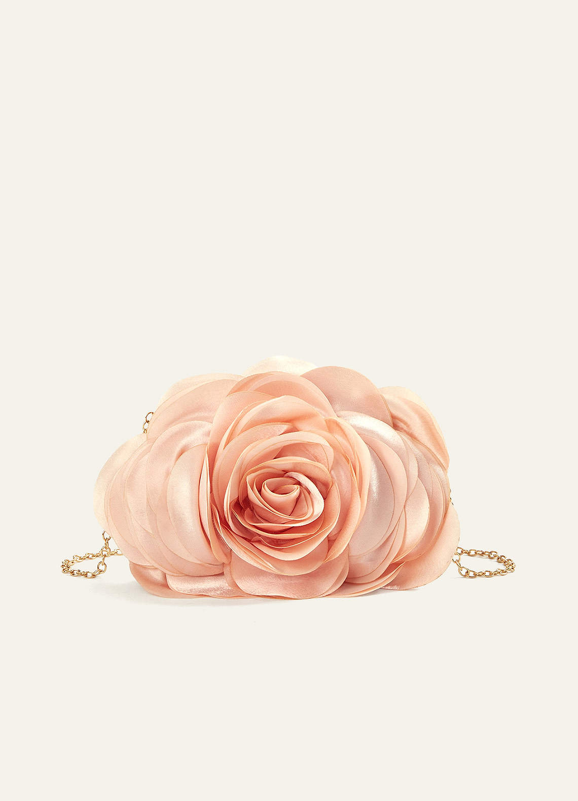 front Bolso de hombro con rosas en 3D
