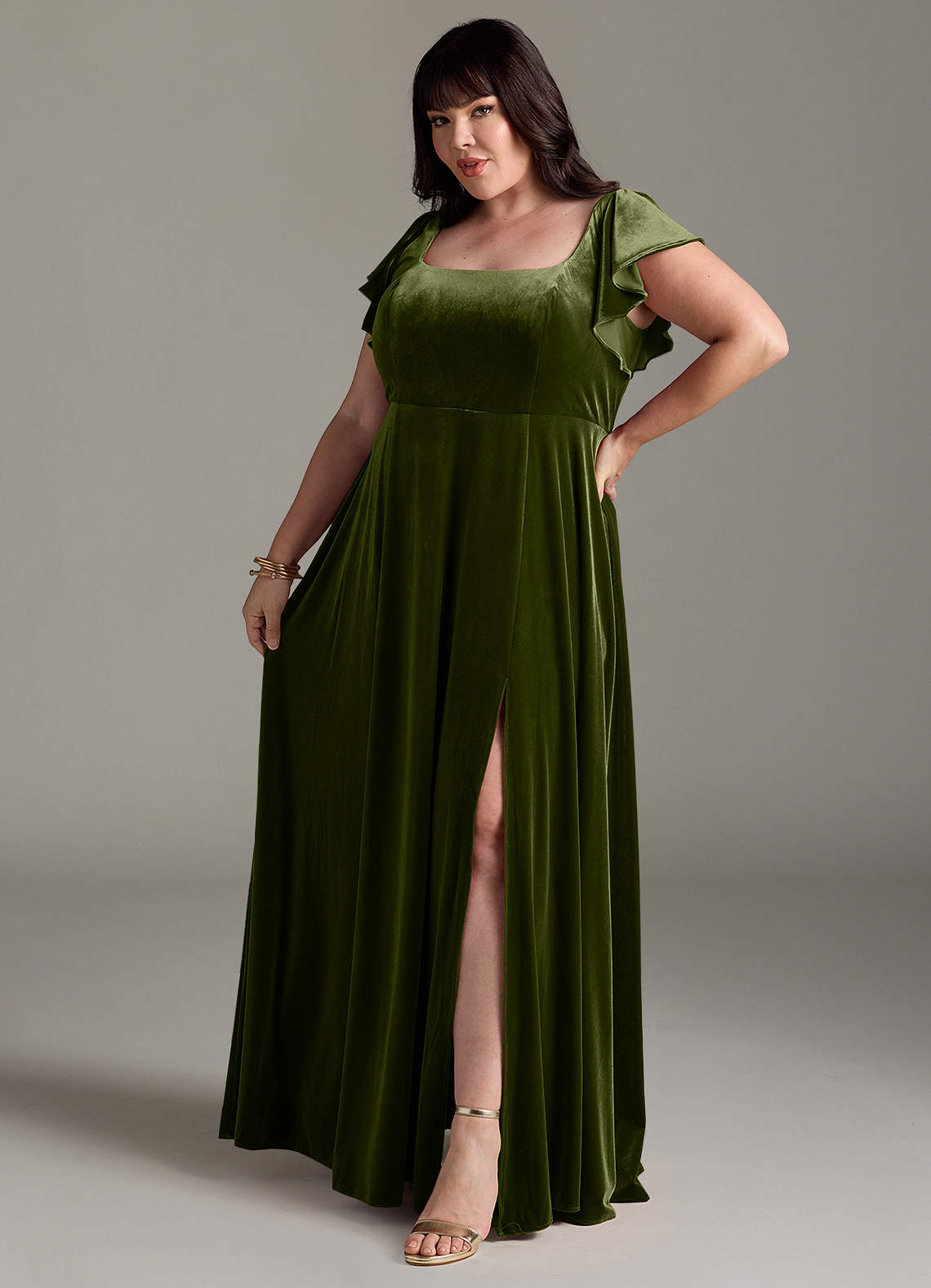 discount short formal dresses Embellished-Bodice Prom Dress with Pockets $98 main image 0