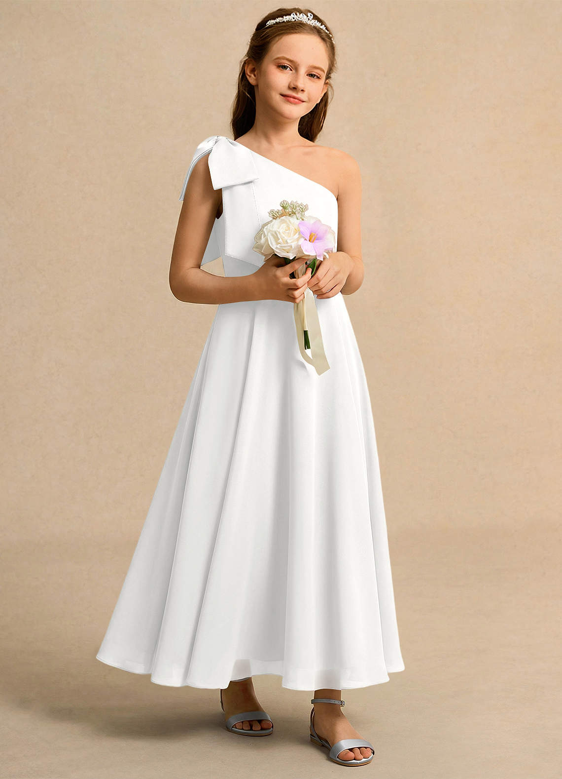 formal white dresses for girls White Lace Tulle Dress with Cape: First Communion, Baptism, Flower Girl