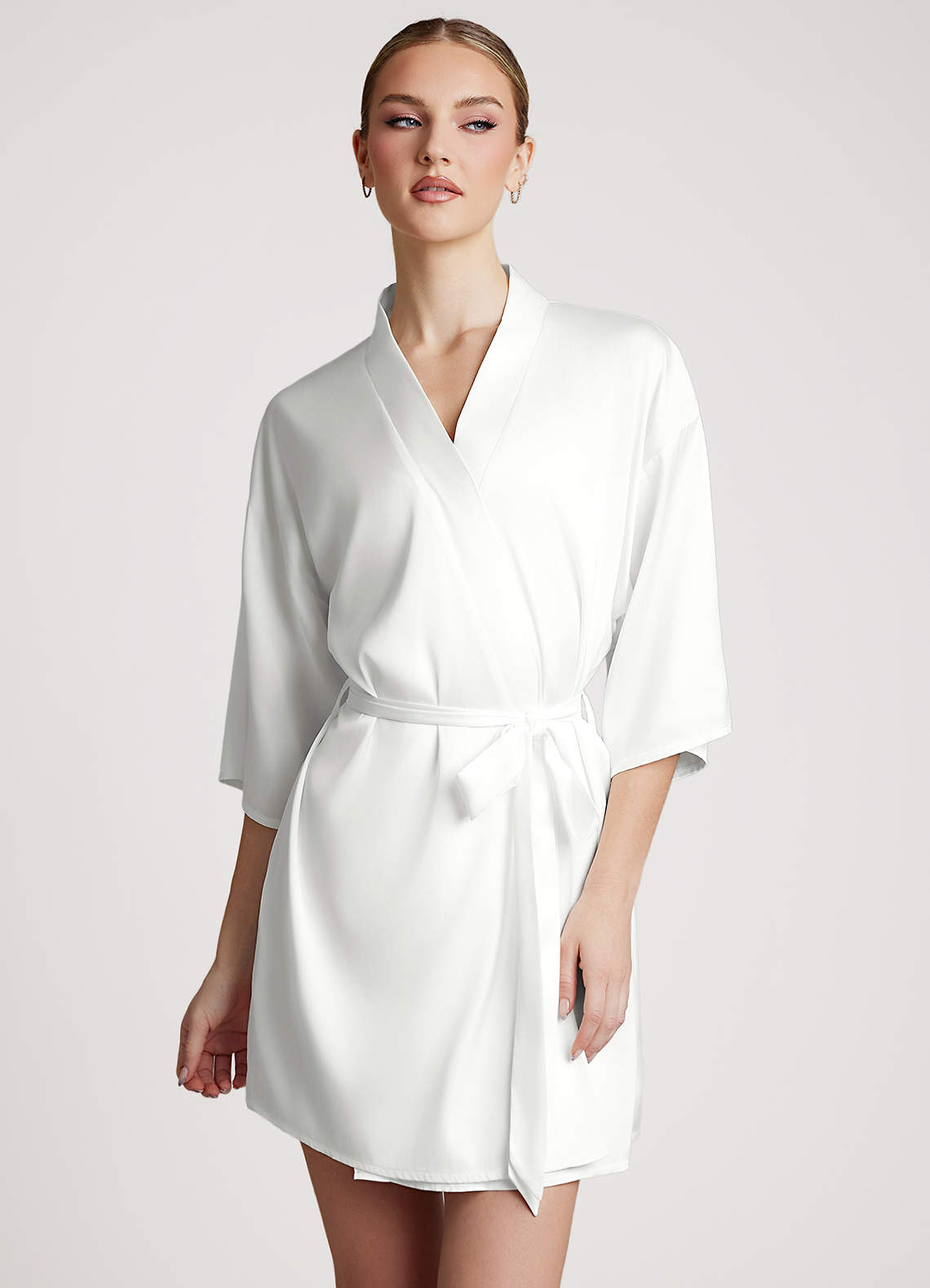 front Classic Satin Robe
