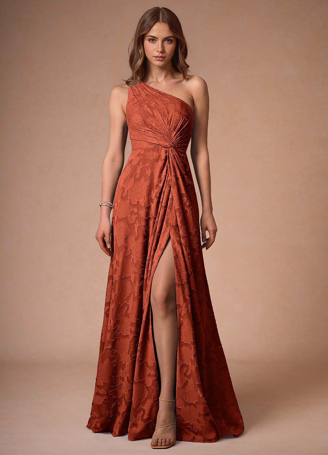 formal dresses in auburn al Hermosa One Shoulder Maxi Dress DY2-6C