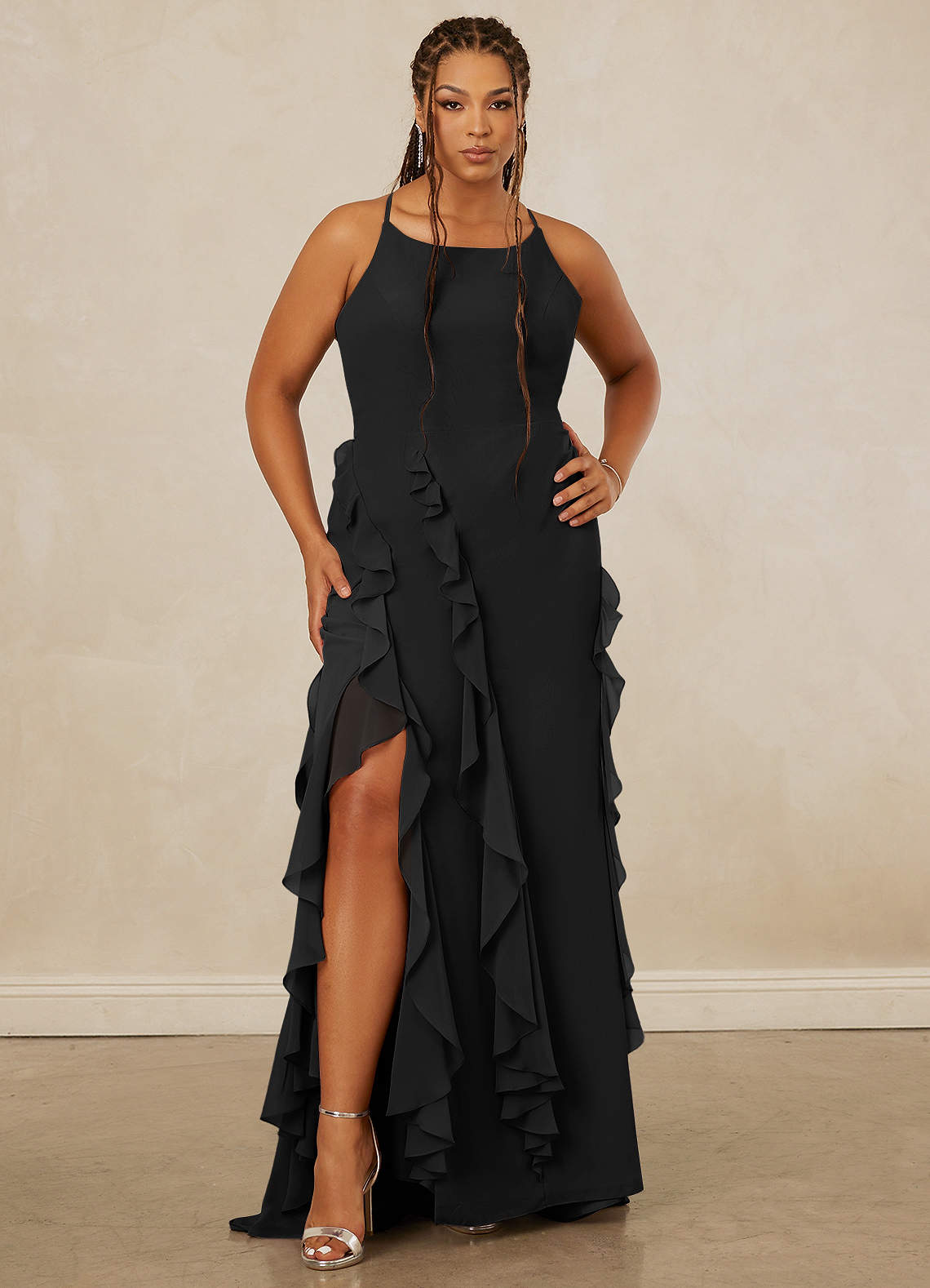 Christian Siriano Bridal for Azazie 1006 Bridesmaid Dresses Ruffle Chiffon Mermaid Dress image7