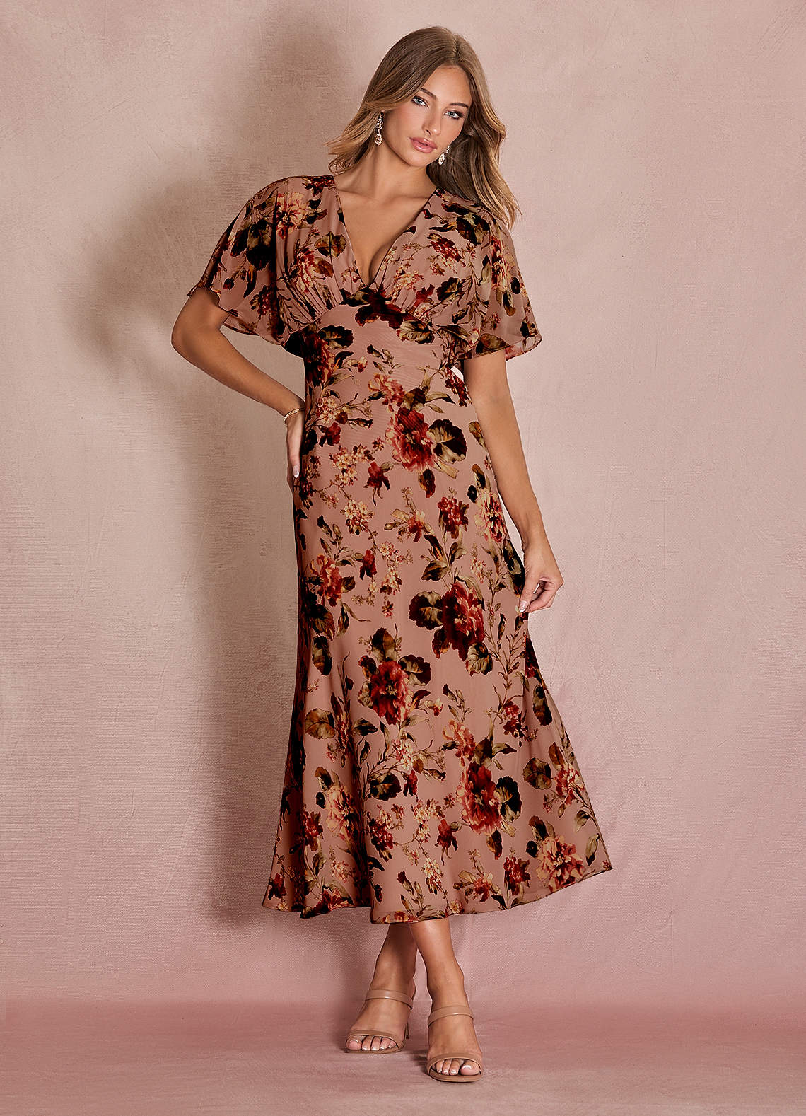 Darla Mauve Multi Maxi Dress | Azazie CA