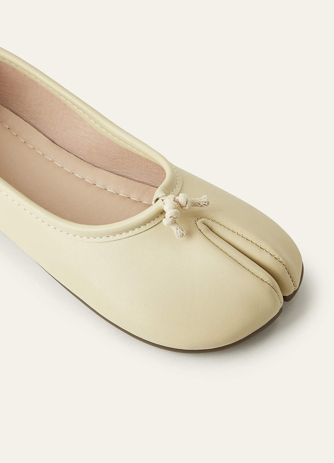 front Split Toe Ballet Flats for Women Comfortable Wedding Shoes Minimalist Flat Shoes