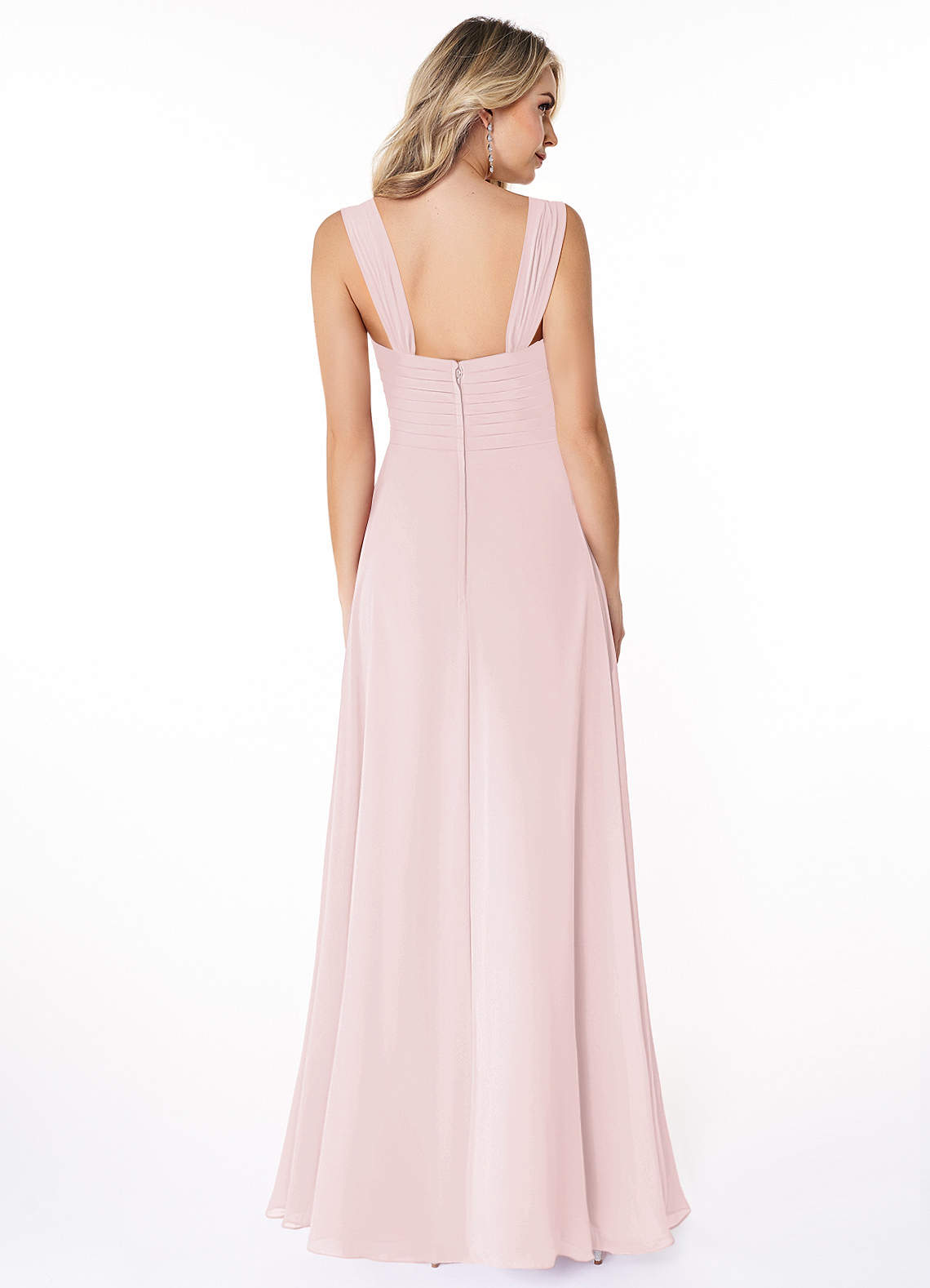 Azazie blushing pink clearance dress