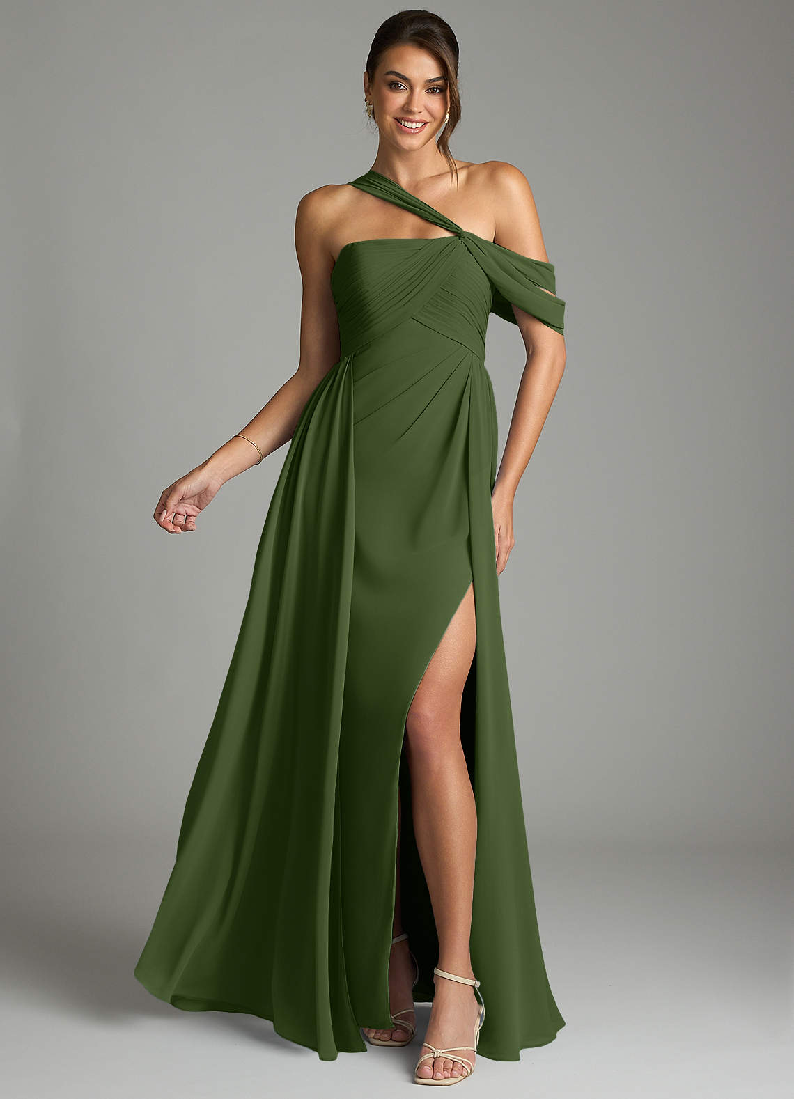 cut-out dresses Sexy Fitted Cut Out Slit Gown by Ladivine CH129