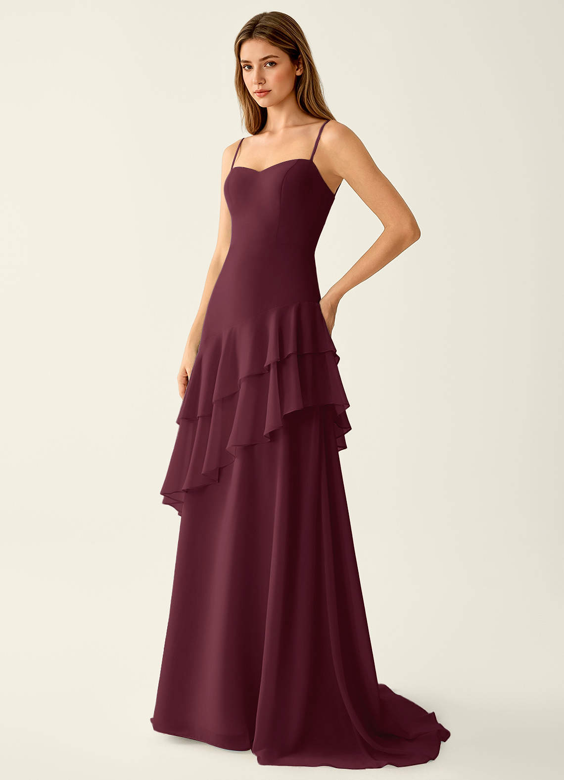 chiffon wine dress Montana Chiffon Maxi Dress Wine | Wedding Guest Dress | Maxi