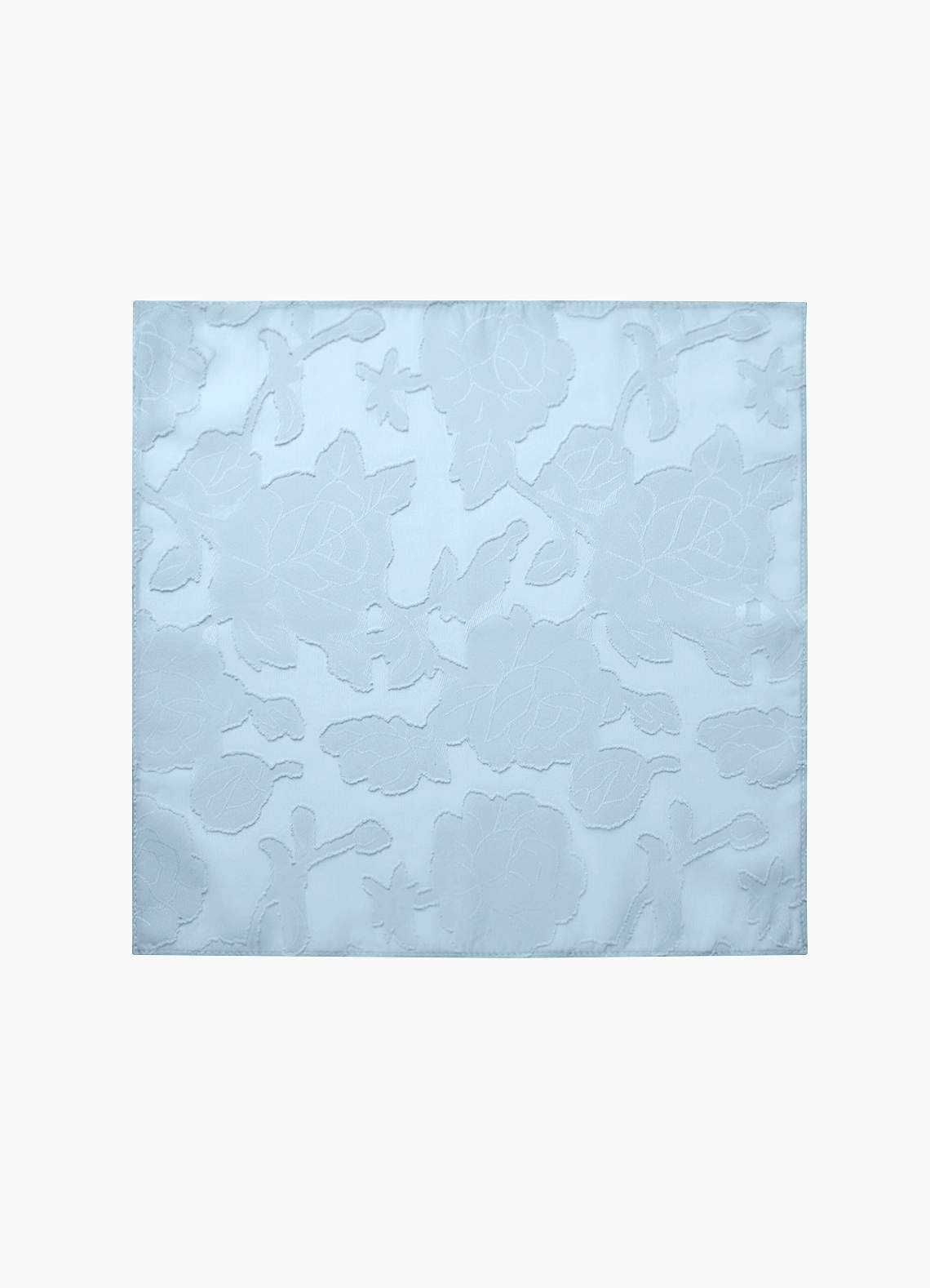 front Floral Burnout Pocket Square