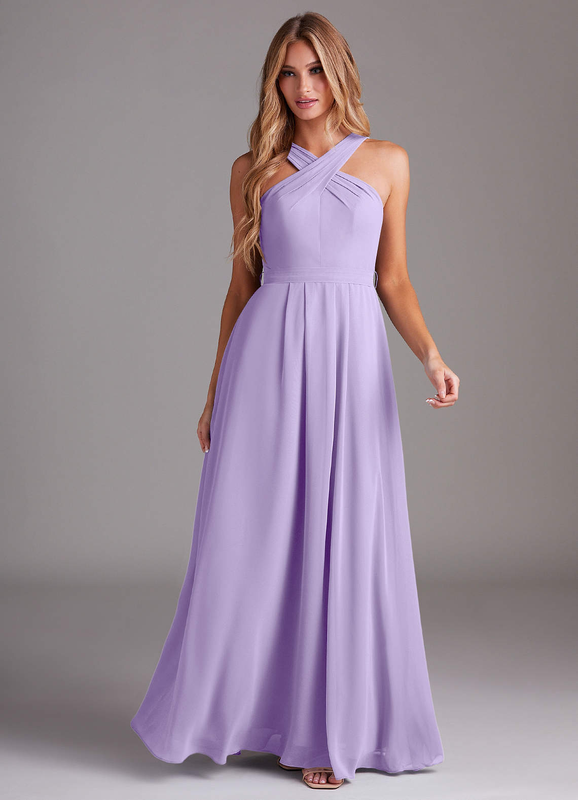 Azazie Dixie Lilac Chiffon Bridesmaid Dresses | Azazie UK
