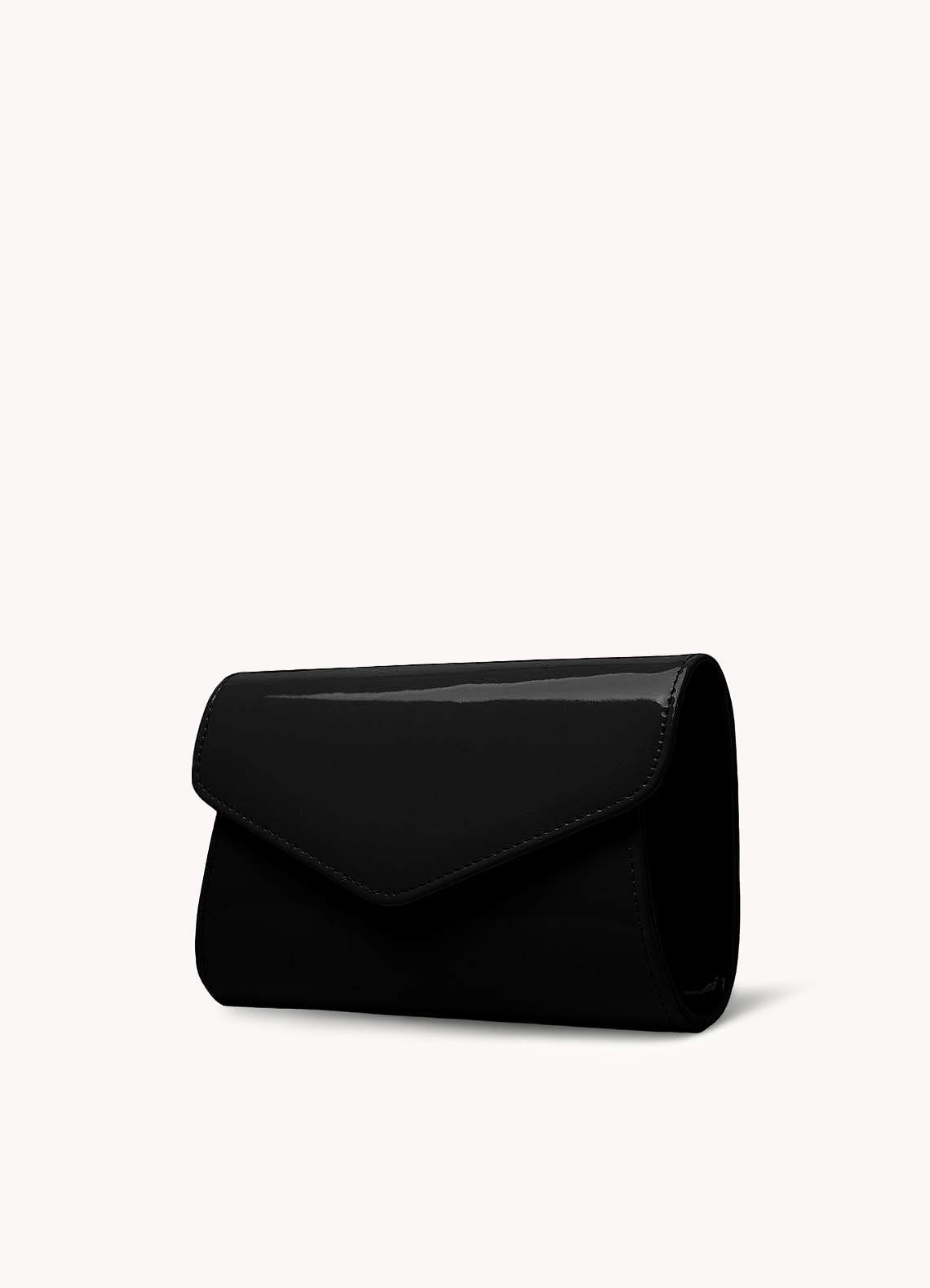 front Brief Patent Leather Envelope Bag