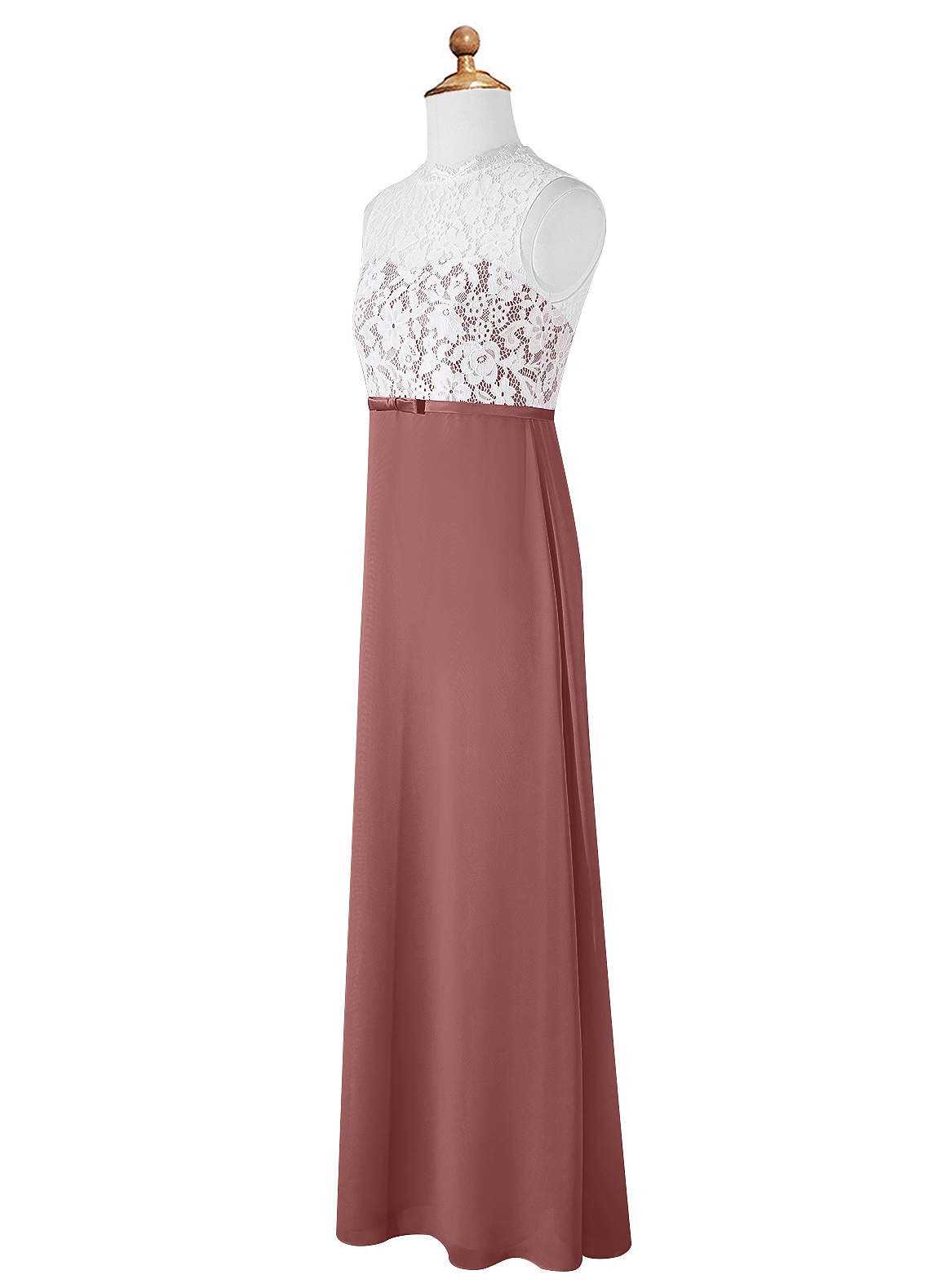 Azazie A-Line/Princess Sweetheart Floor-Length Chiffon Junior Bridesmaid Dresses - Amethyst