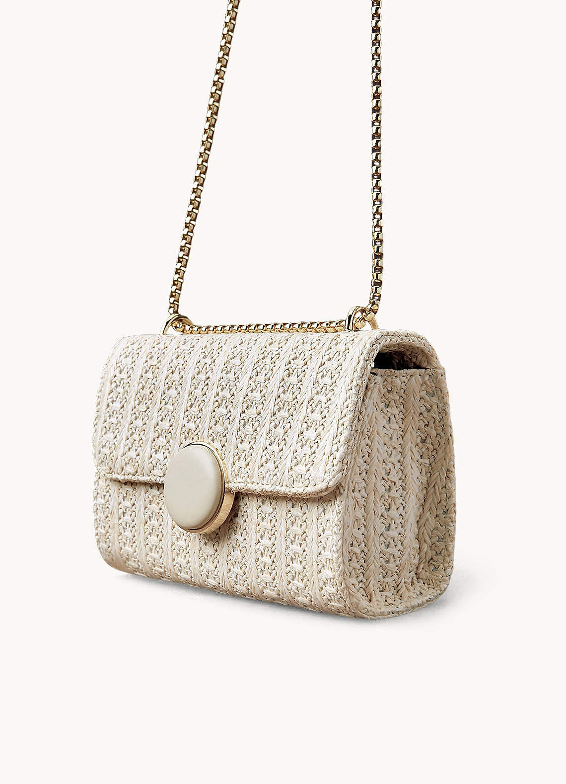 front Straw Weaving Crossbody Bag