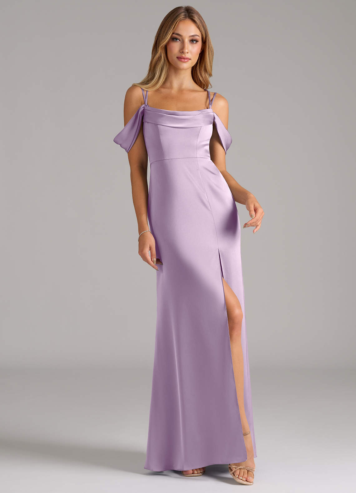 Wedding Color Purple Grey Bridesmaid Dresses Color Lila Vestidos