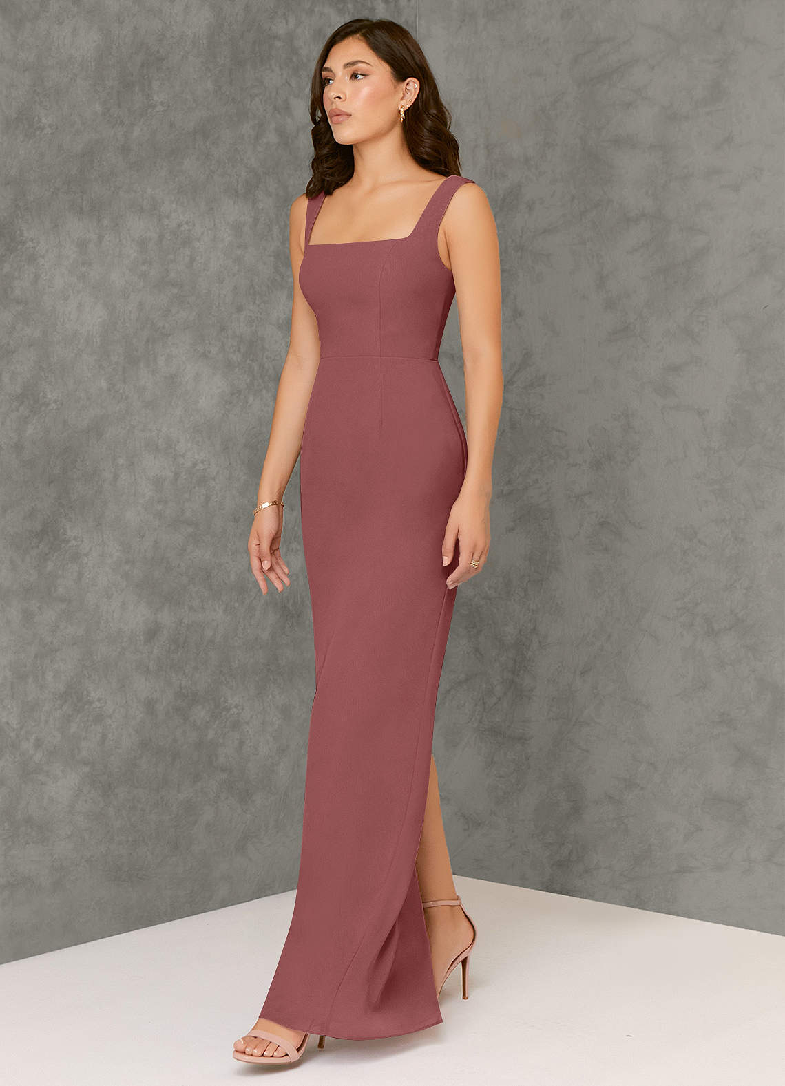 Azazie Flori Amethyst Chiffon Bridesmaid Dresses | Azazie