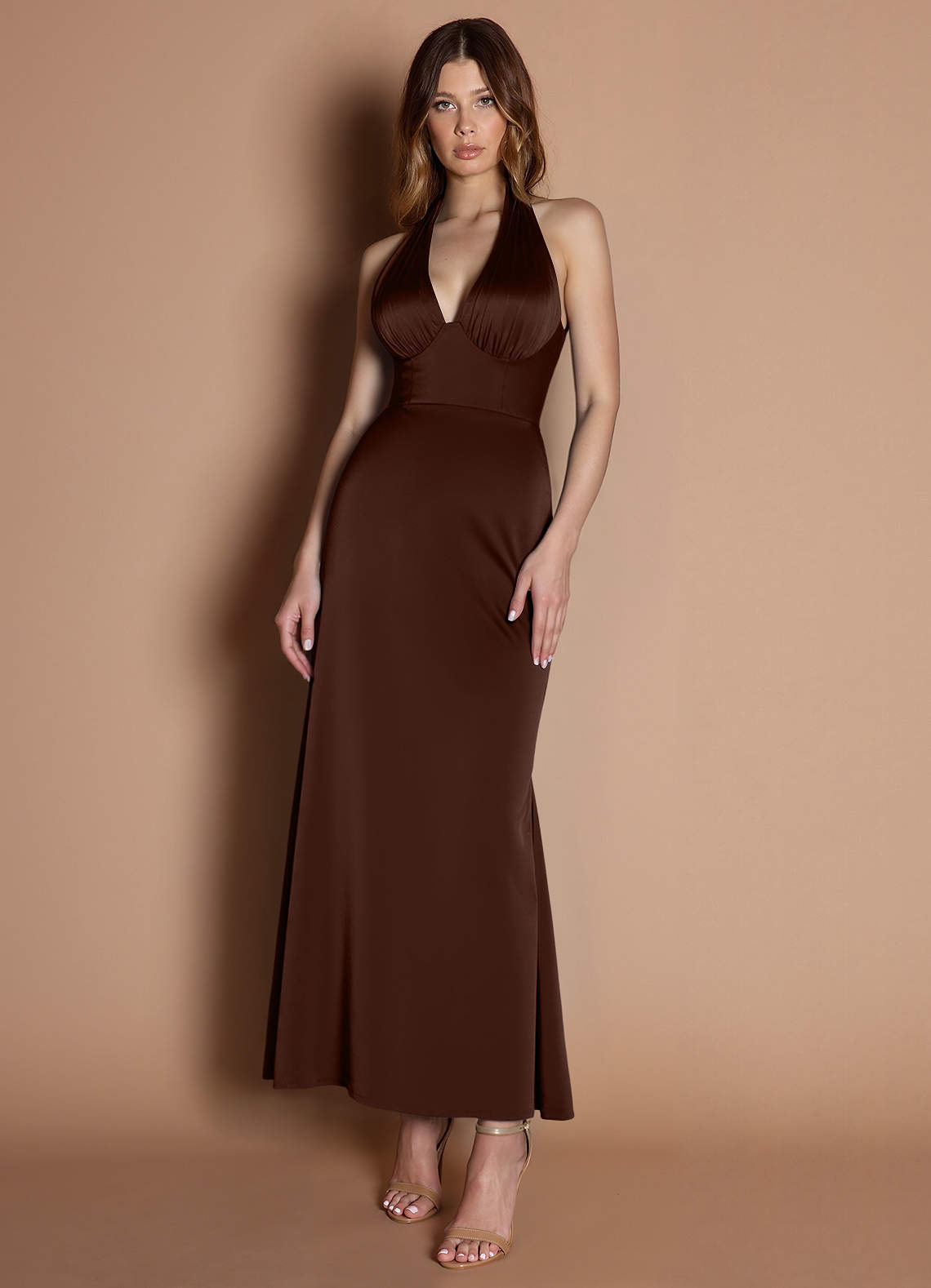 Zephyra Mocha Coco Mermaid Dress Ready to Ship | Azazie