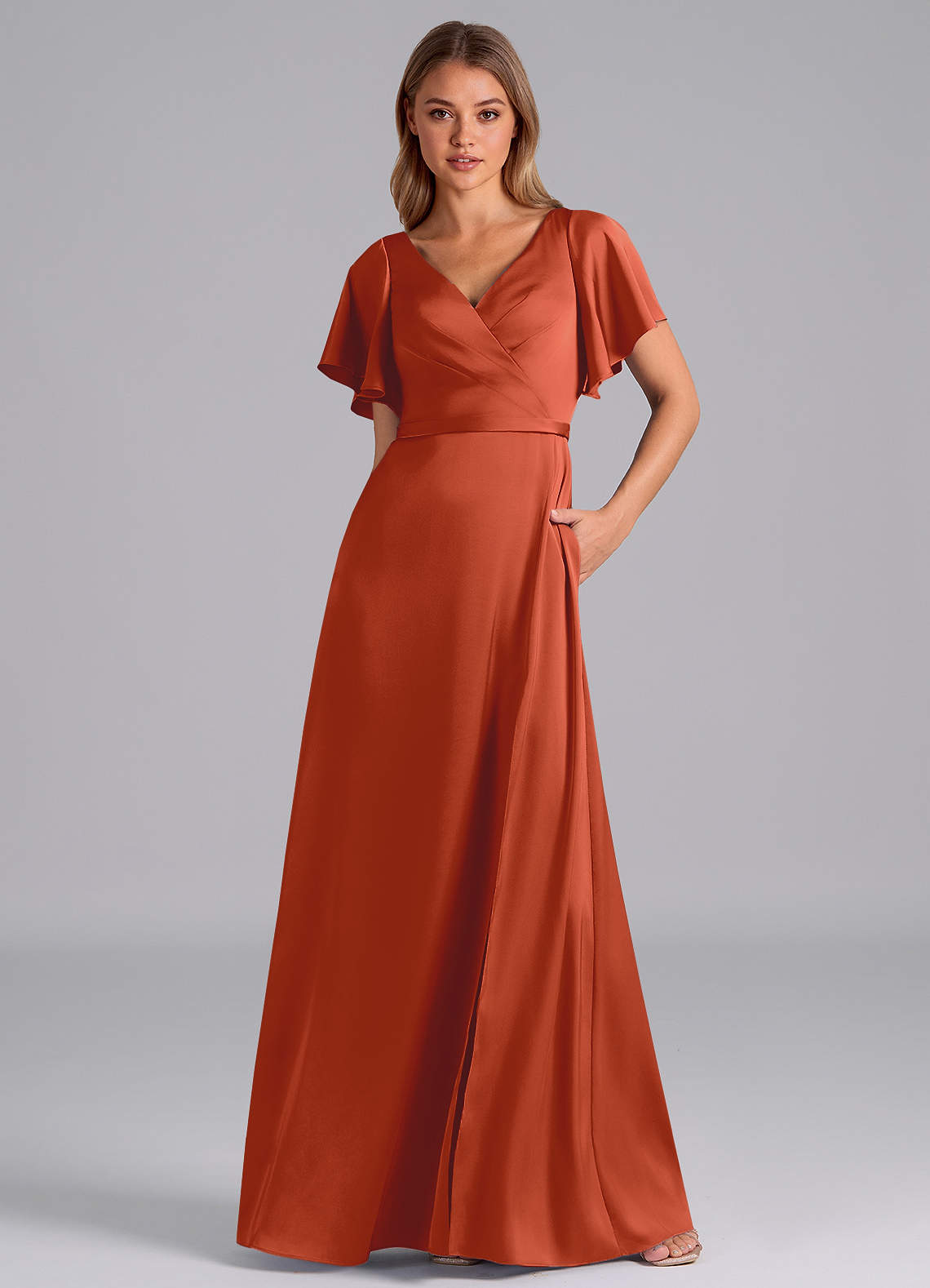 formal rust dress Rust Rian Gown main image 0