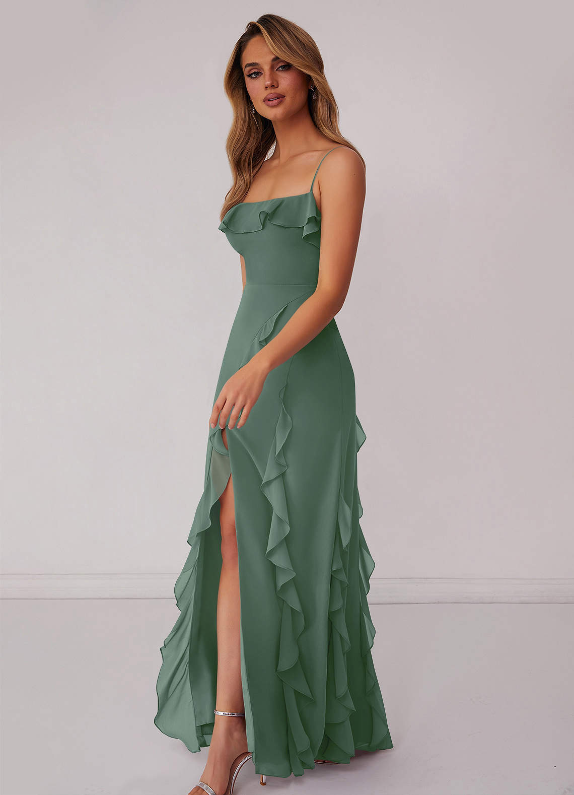 Barbie™ ❤ AZAZIE 1004 Eucalyptus Bridesmaid Dresses | Azazie