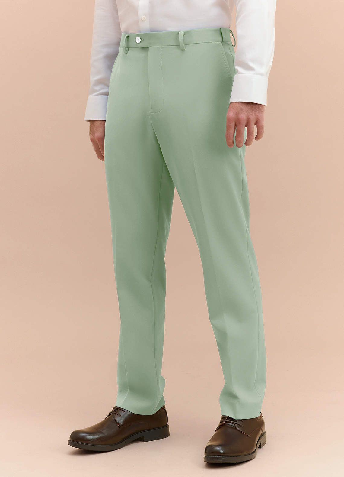 front James Verde Salvia Pantaloni eleganti