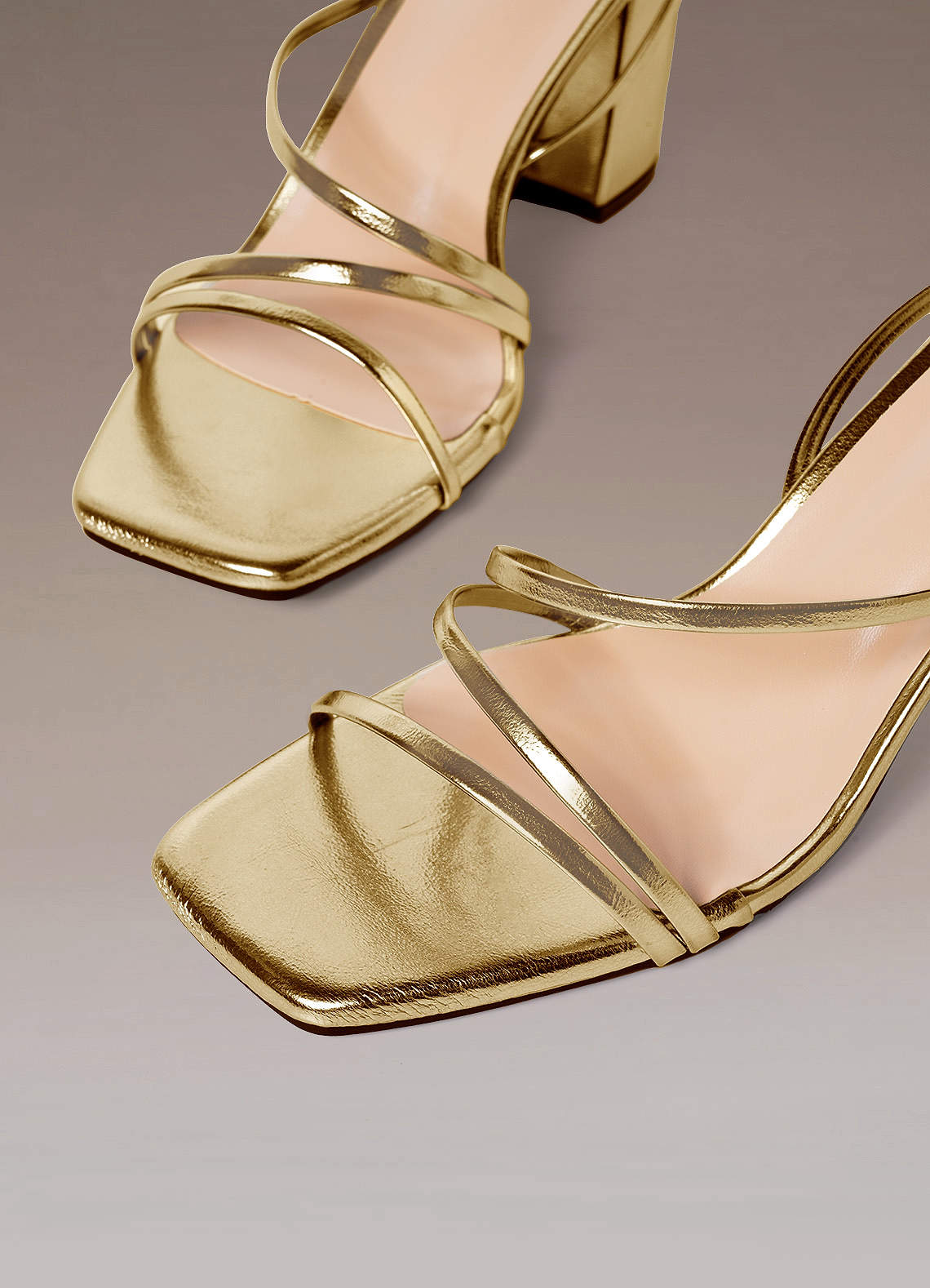 Gold best sale casual sandals