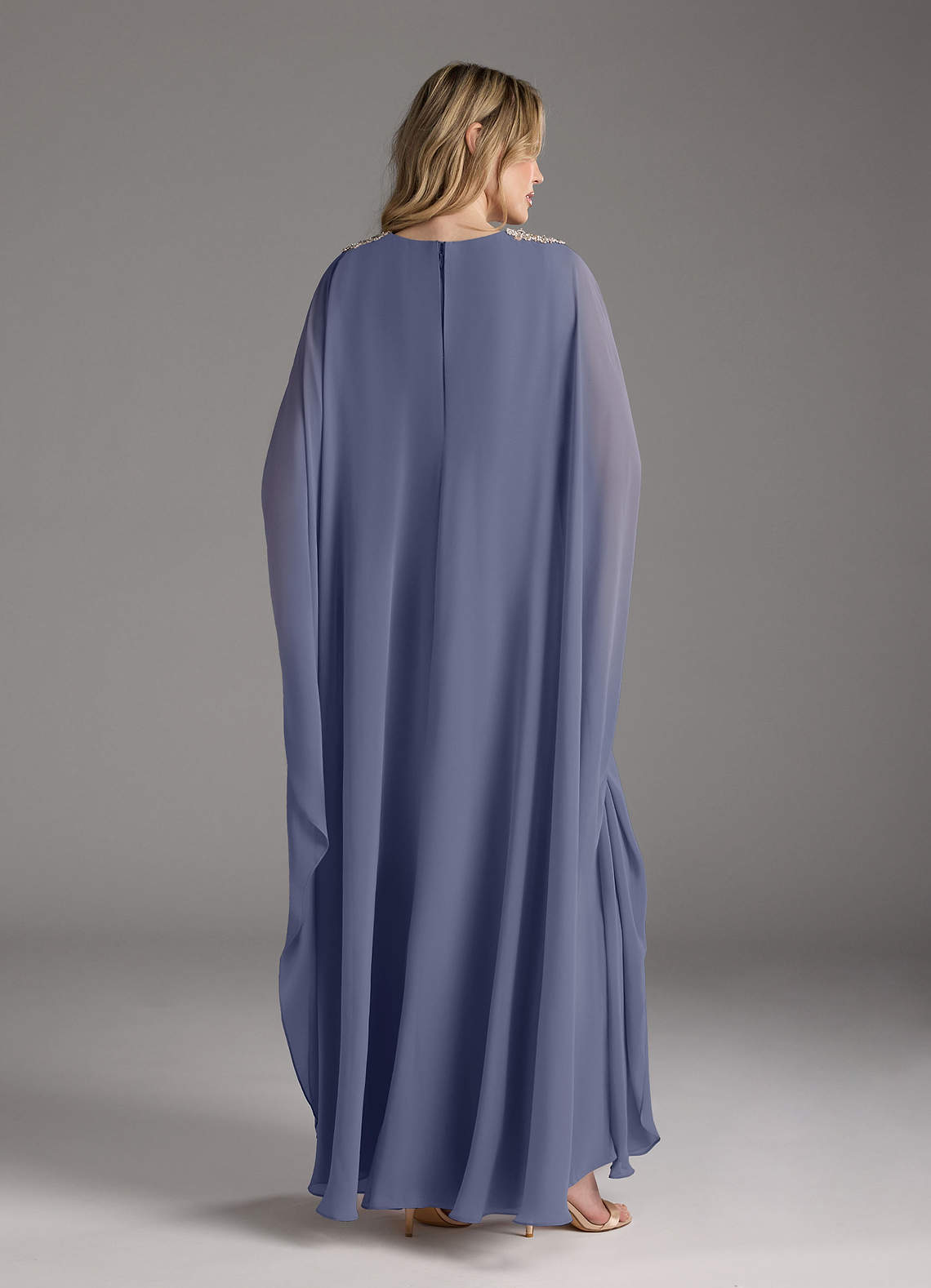Azazie Drew Mother of the Bride Dresses Stormy A-Line Pleated Chiffon Dress image4