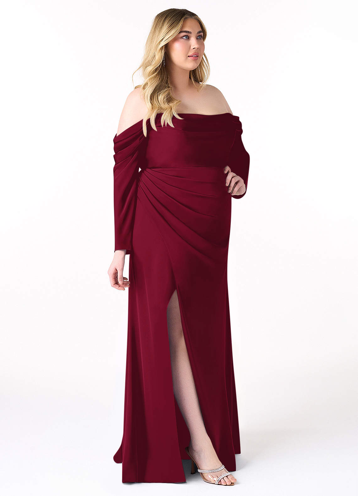 Convertible Long Sheath Gold Elastic Satin Bridesmaid Dresses, Long Bridesmaid Dresses, Bridesmaid Dresses Convertible Long Sheath Gold Elastic Satin Bridesmaid Dresses, Long Bridesmaid Dresses, Bridesmaid Dresses