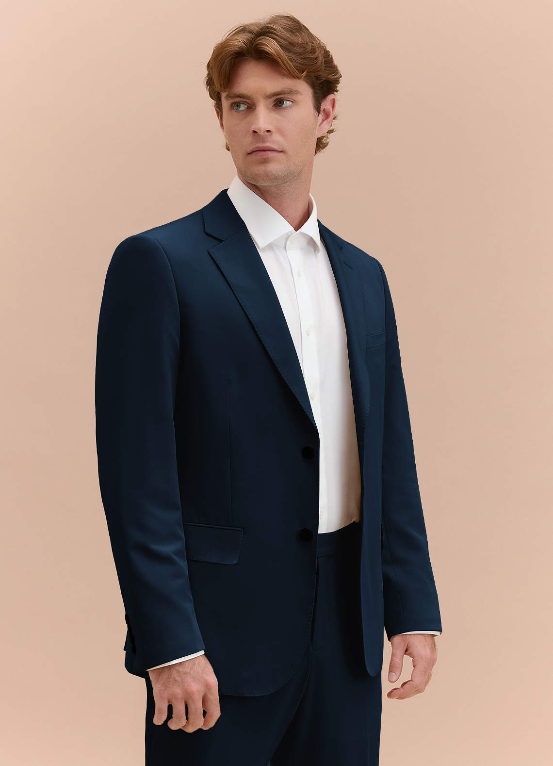 William Navy Blue Comfort Blend Suit Jacket | Slim Regular Suit