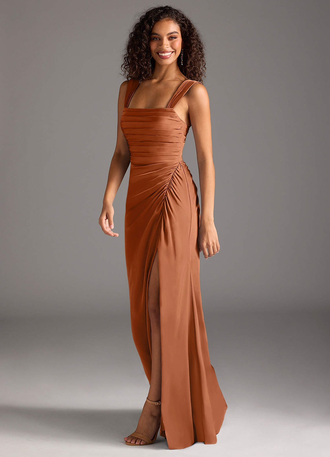 Copper rose bridesmaid dresses best sale