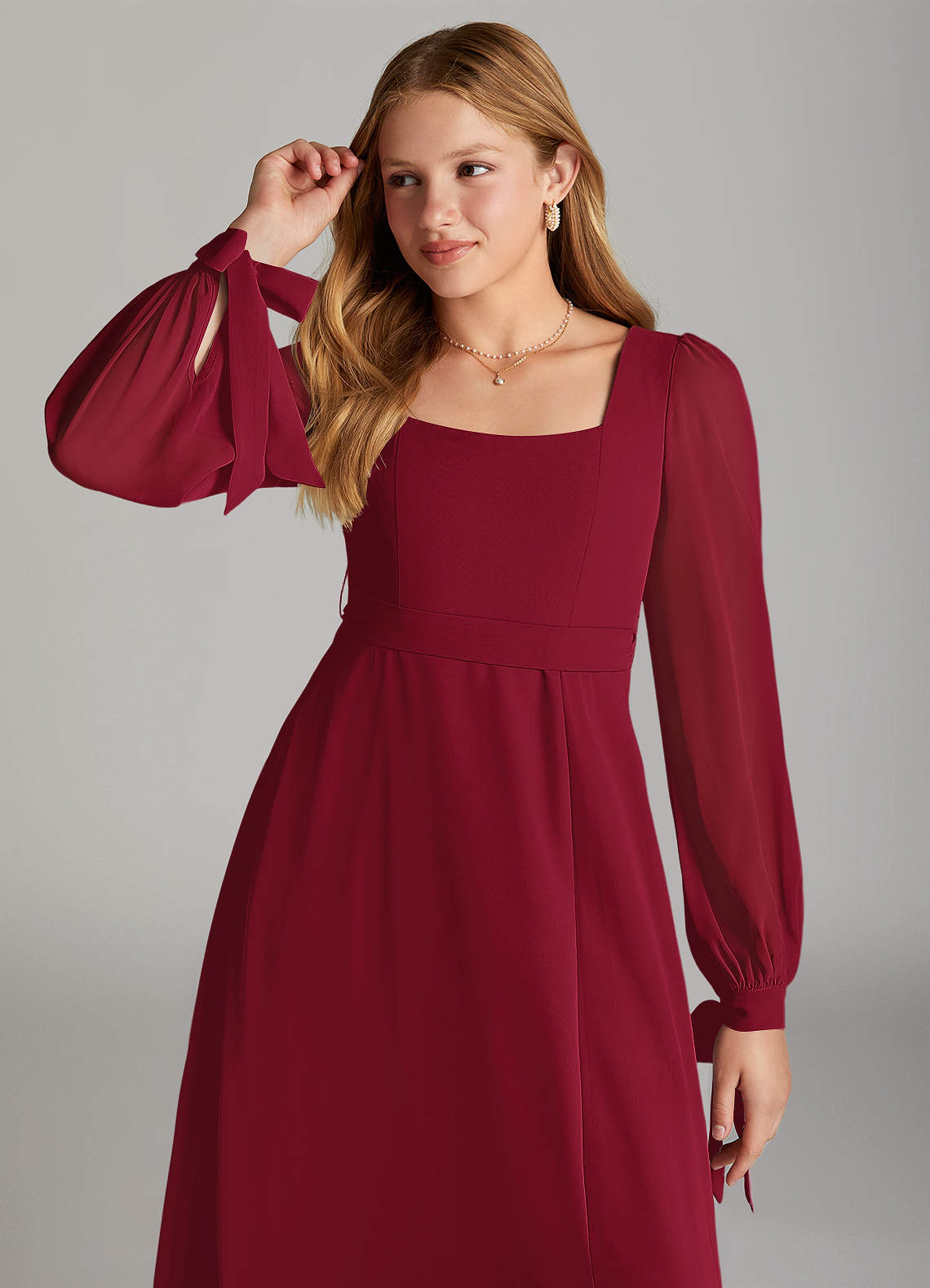 wine color junior bridesmaid dresses Burgundy Junior Bridesmaid Dresses