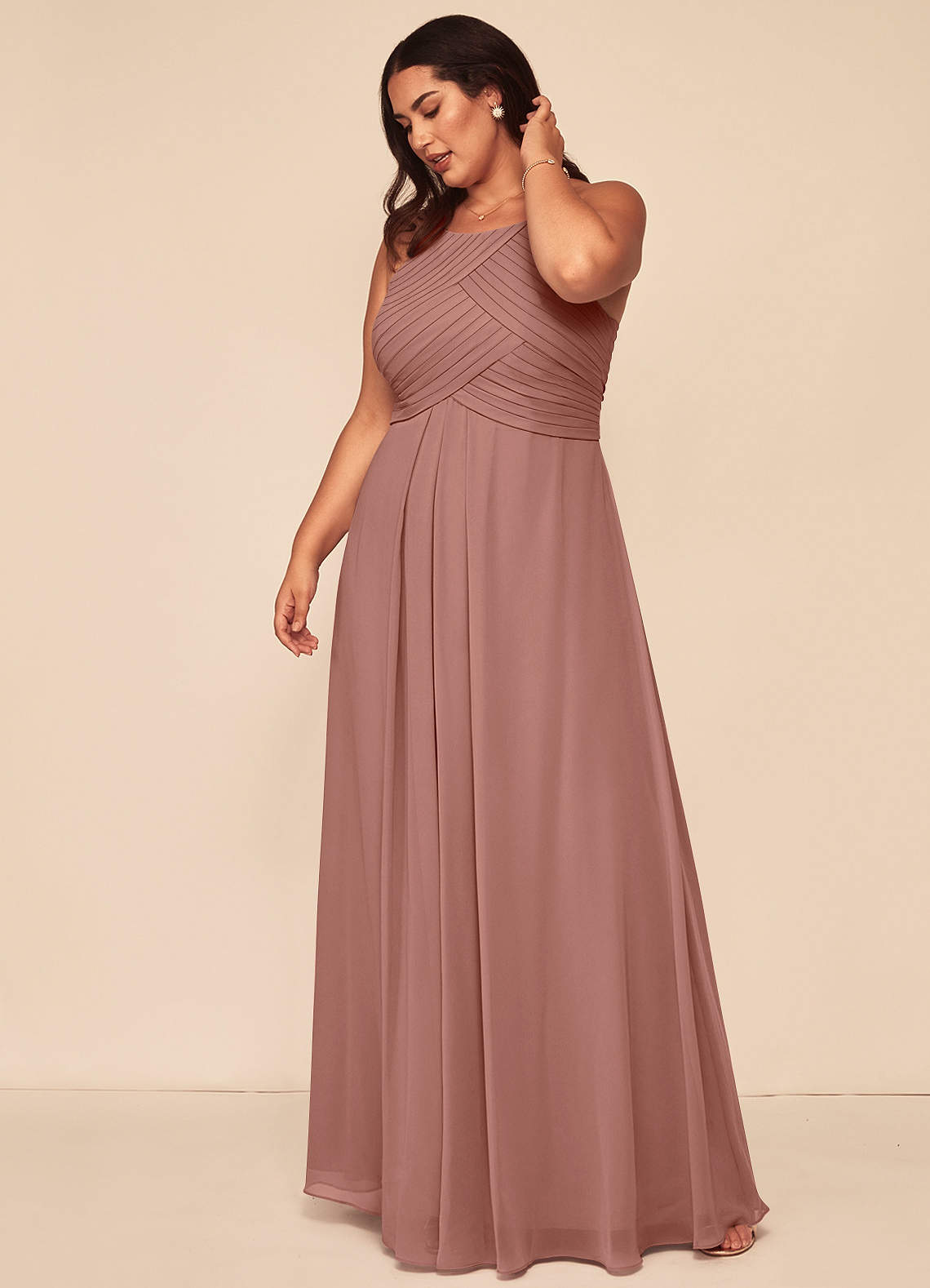 Azazie ginger bridesmaid clearance dress